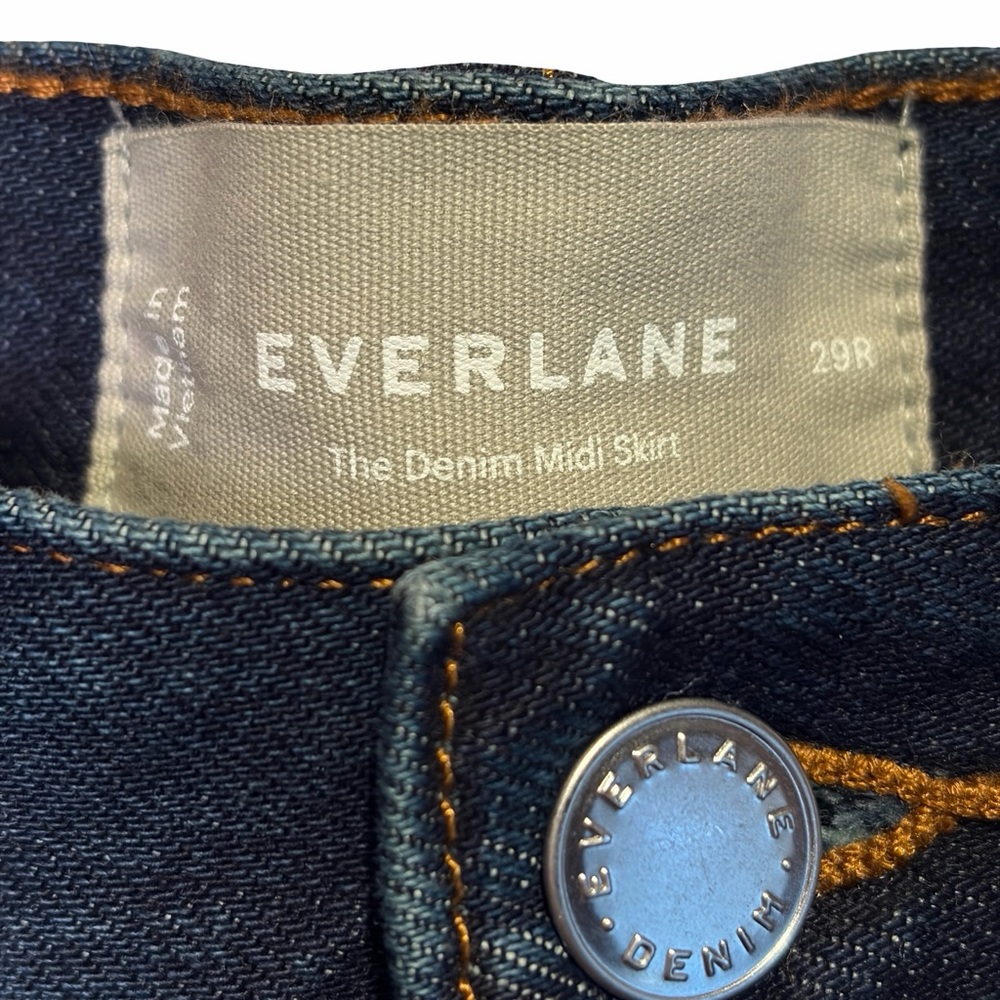 Everlane The Mid-Way Skirt in Deep Rinse, Size 29 NWOT - Picture 14 of 16